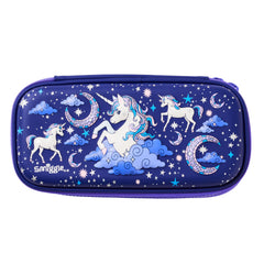 Smiggle - Estuche rígido pequeño de unicornio con relieve 3D