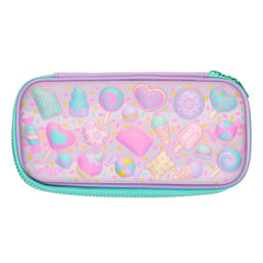 Smiggle - Estuche rígido 3D Wondrous con diseño de helado en relieve, color rosa