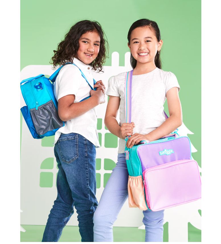 Smiggle - Mochila 3 en 1 para la Comida, Excursiones y Espalda