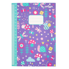 Smiggle - Cuaderno A5 rayado y con regla
