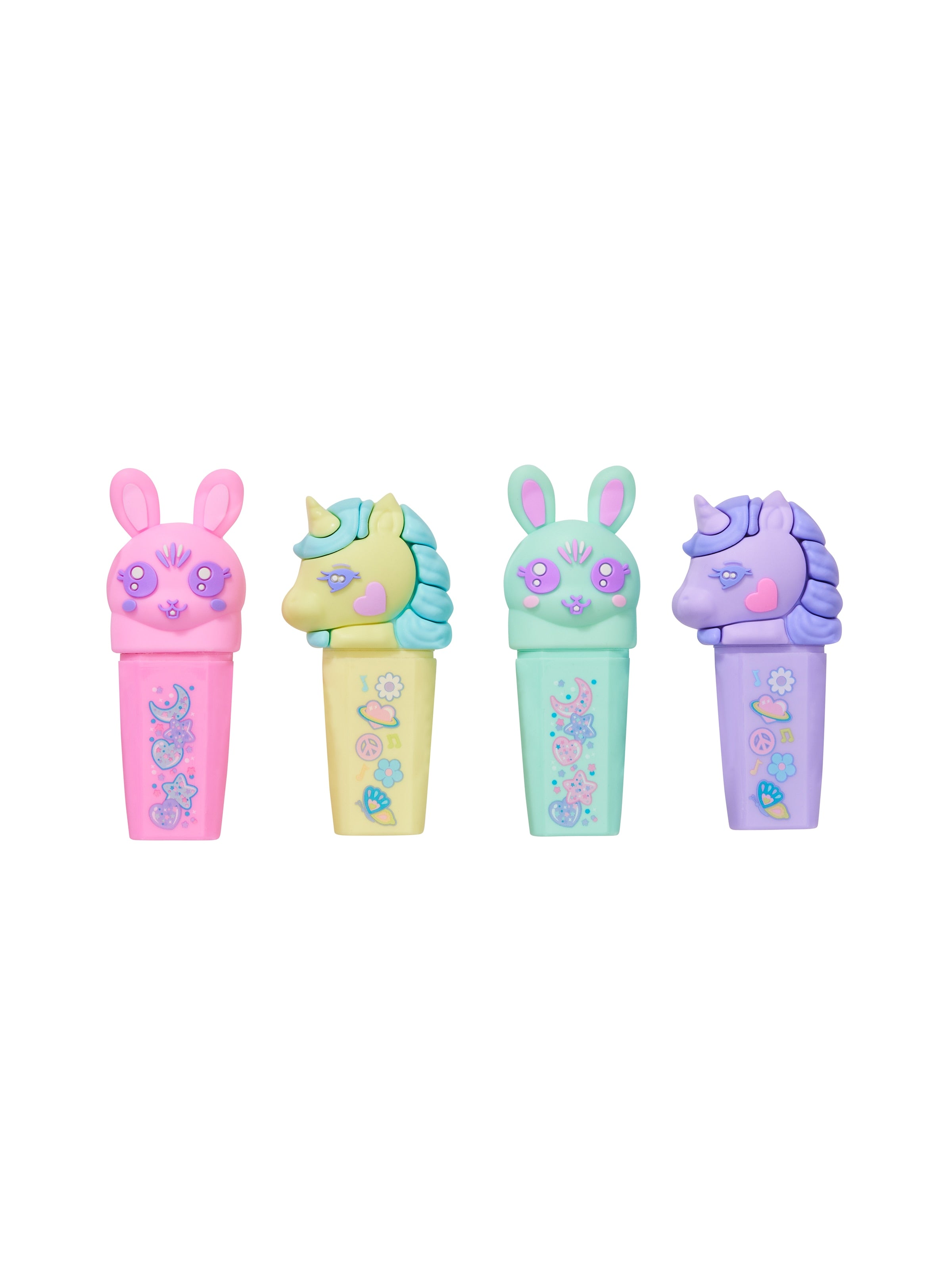 Smiggle - Set de 4 rotuladores fluorescentes perfumados All Stars