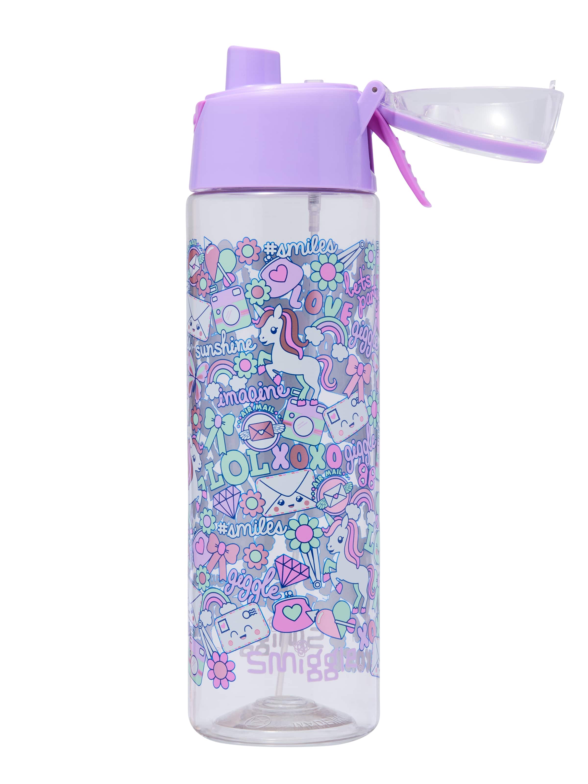 Smiggle - Amaze Botella automática con pulverizador de agua 750ml