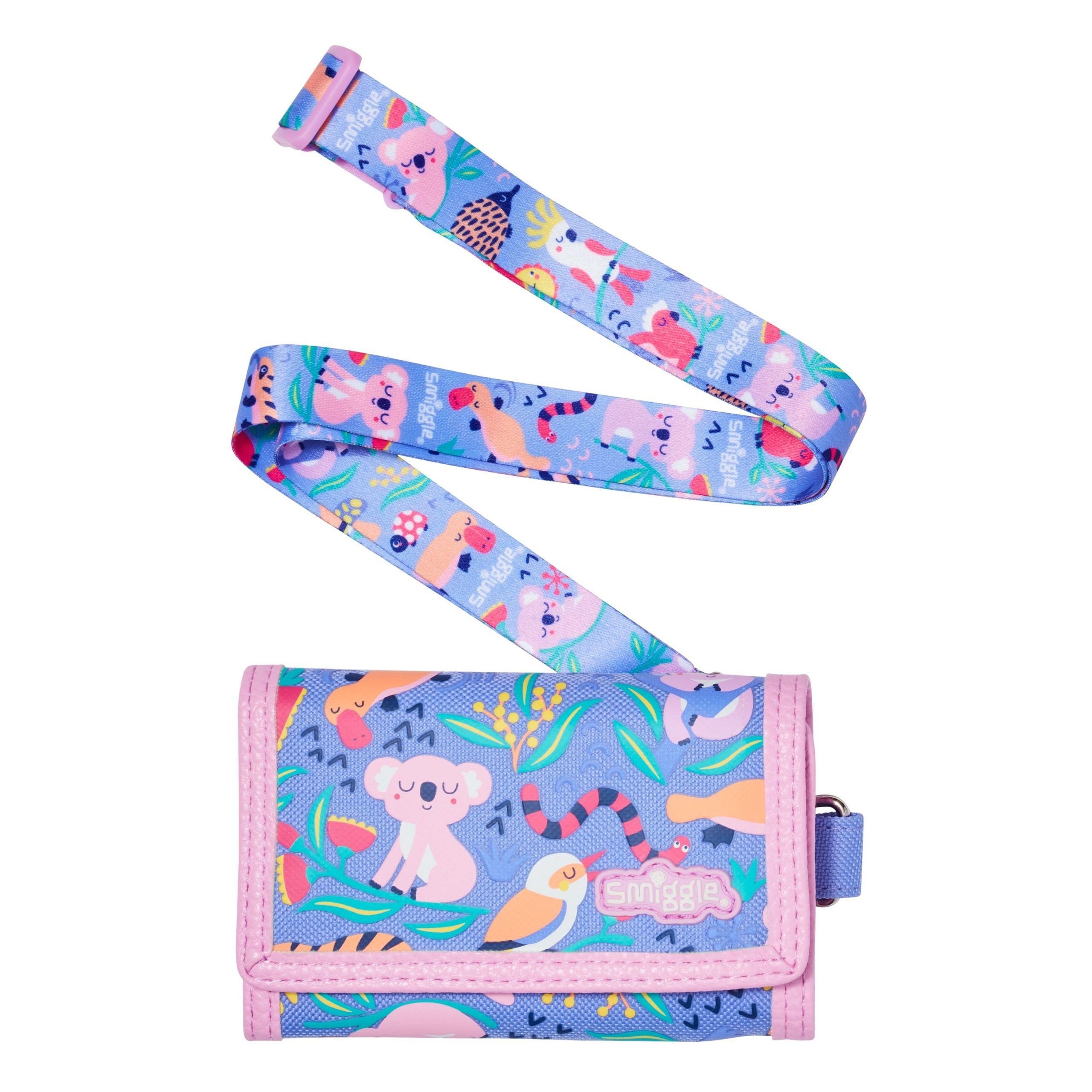 Smiggle - Monedero de tela Animalia para niños