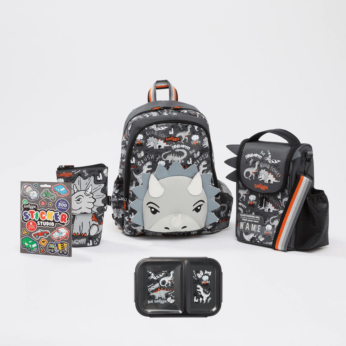 Set de 5 piezas de mochila escolar para guardería y preescolar Animalia Junior de Smiggle