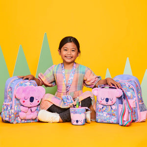 Smiggle - Set de mochila, botella de agua y fiambrera Animalia Junior