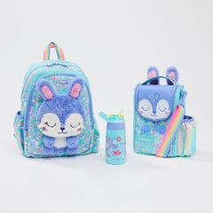 Smiggle - Set de mochila, botella de agua y fiambrera Animalia Junior