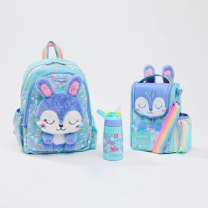 Smiggle - Set de mochila, botella de agua y fiambrera Animalia Junior