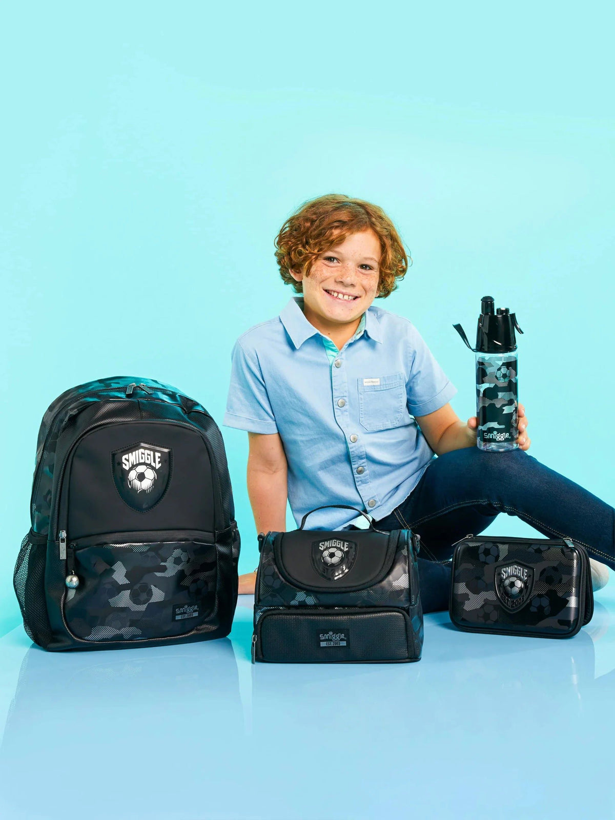 Smiggle - Botella de agua con pulverizador de 560 ml sin BPA