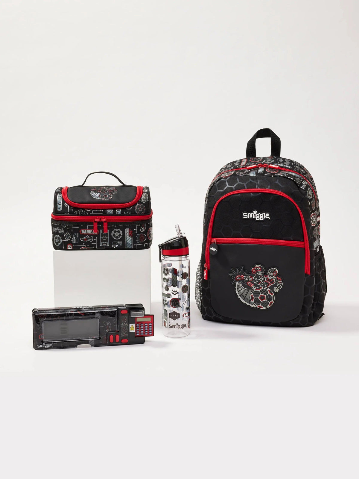 Smiggle - Set de 4 piezas de mochila escolar Away