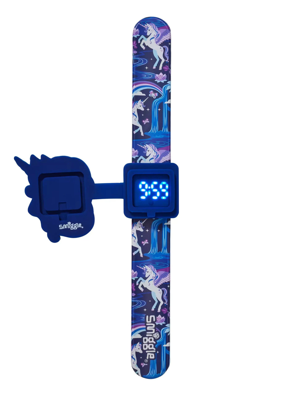 Smiggle - Reloj de pulsera Slap Band Unicornio