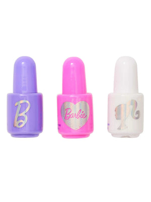 Smiggle - Set de 3 pintauñas Barbie con estuche