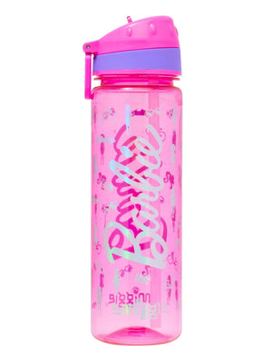 Smiggle - Botella de agua Barbie de 650 ML sin BPA con pajita