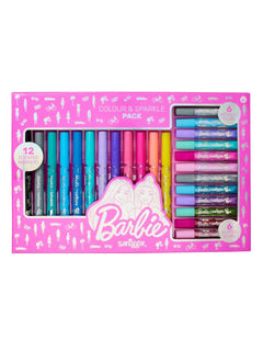 Smiggle - Pack de marcadores con purpurina Barbie