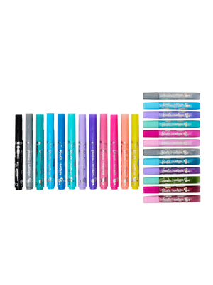 Smiggle - Pack de marcadores con purpurina Barbie