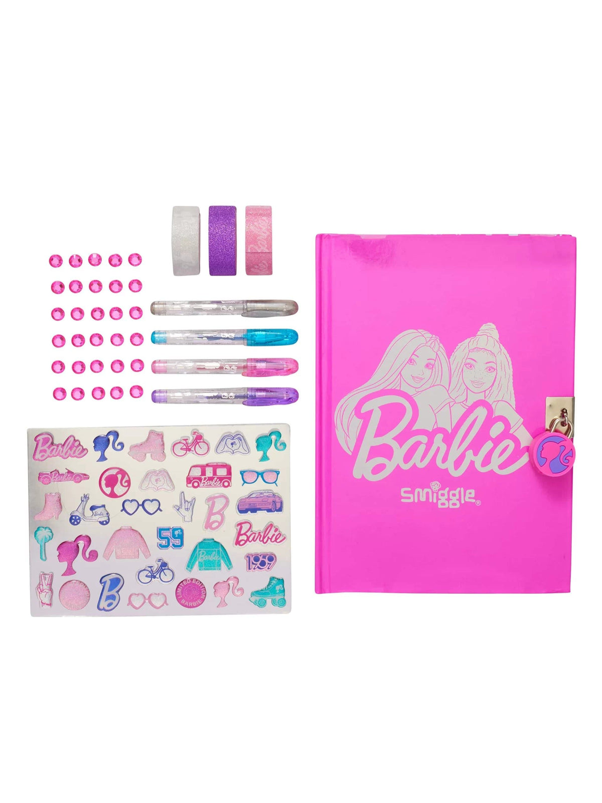 Smiggle - Diario bloqueable Barbie DIY