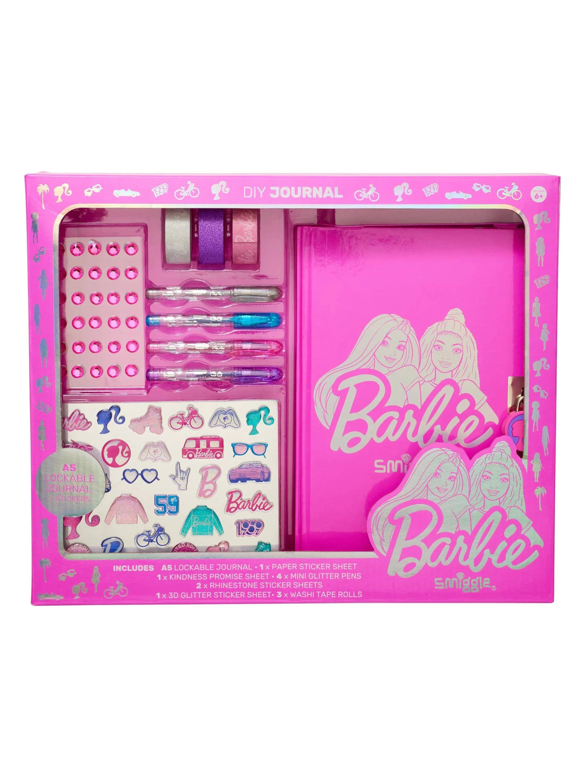 Smiggle - Diario bloqueable Barbie DIY