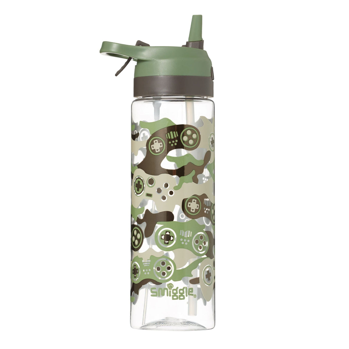 Smiggle - Botella de Agua de Plástico sin BPA de 700 ml con Boquilla y Atomizador