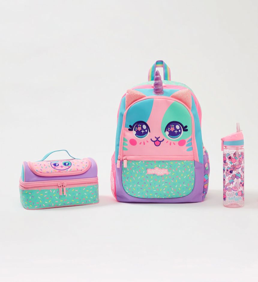 Smiggle - Set de 3 mochilas escolares Best Budz