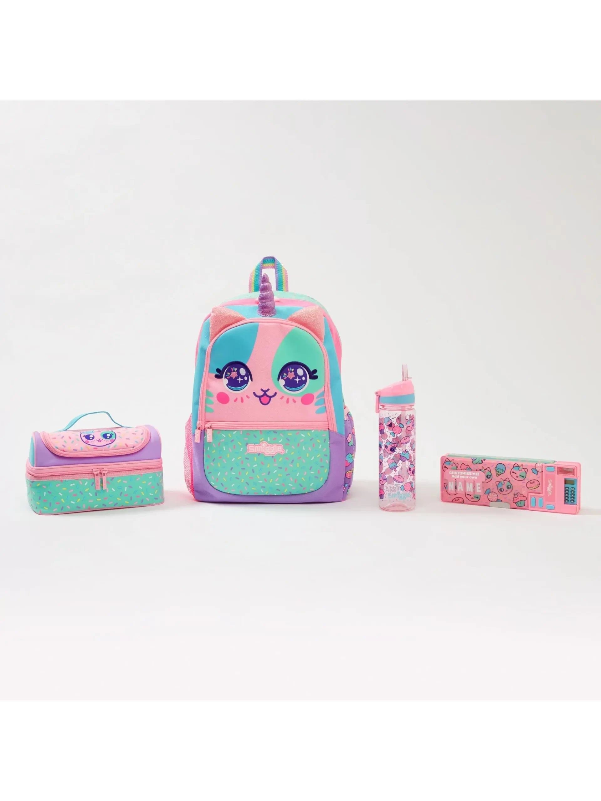 Smiggle - Set de 4 piezas de mochila Best Budz