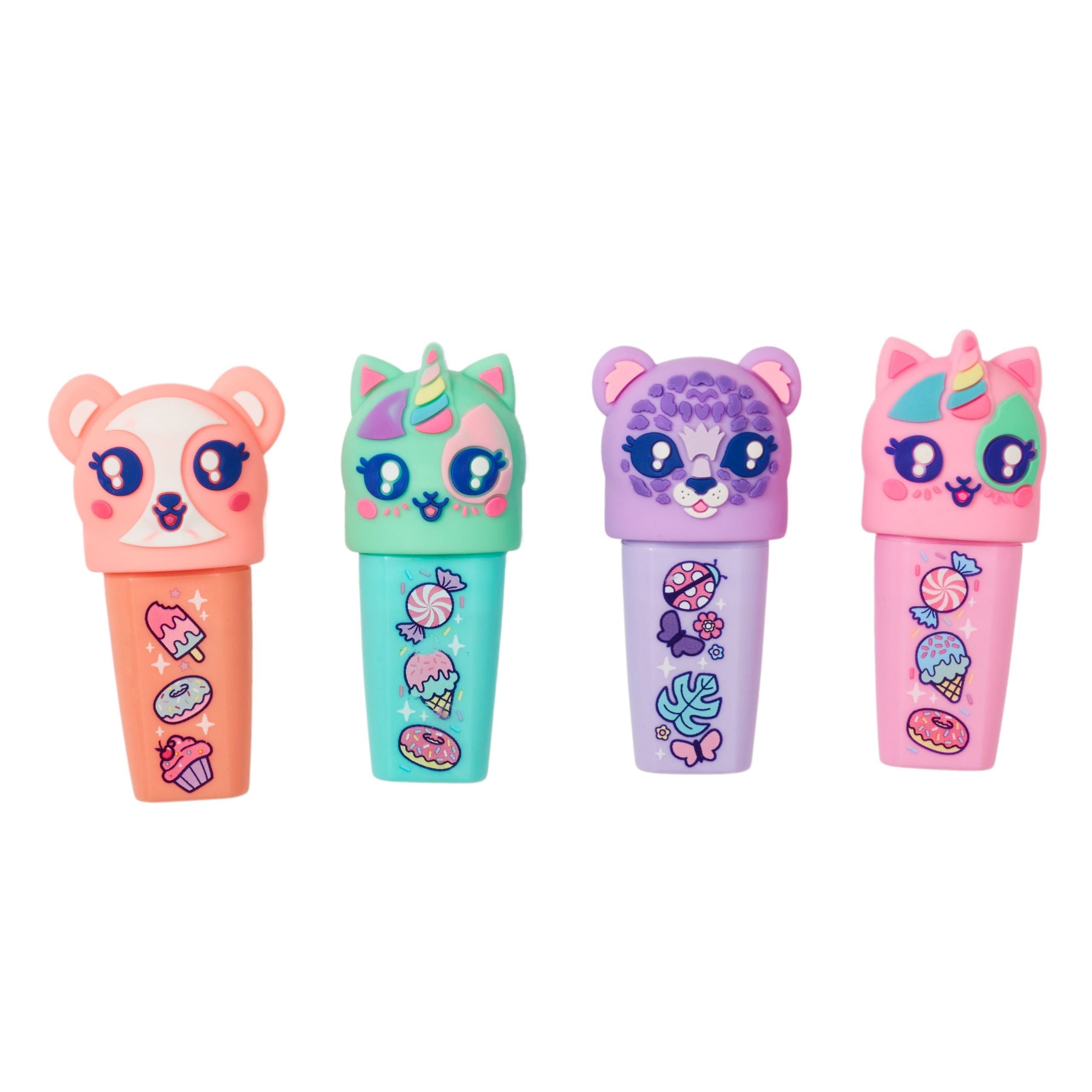 Smiggle - Rotuladores Fluorescentes Perfumados Best Budz, Pack de 4