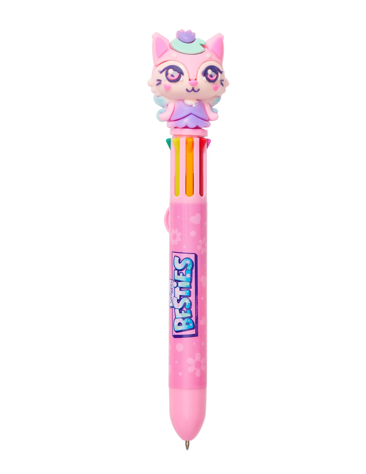Smiggle - Bolígrafo Arcoíris de 8 Colores Besties