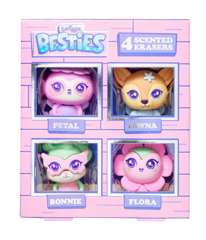 Smiggle - Pack de Gomas de Borrar Aromáticas Besties