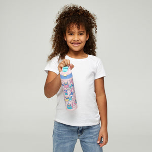 Smiggle - Better Together Termo de acero inoxidable de 520 ml con pajita