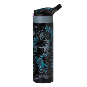 Smiggle - Better Together Termo de acero inoxidable de 520 ml con pajita