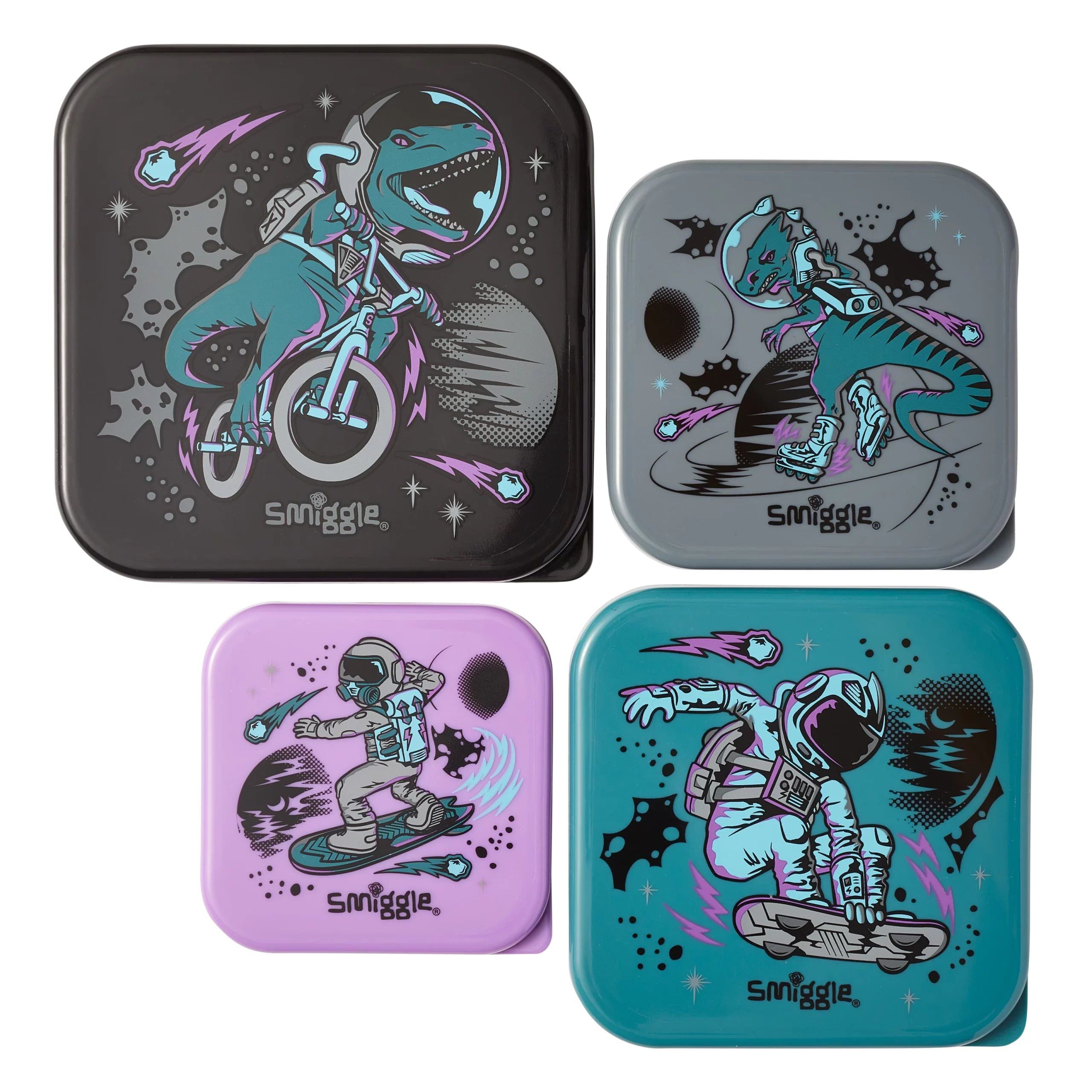 Smiggle – Contenedores de Comida Better Together, Juego de 4