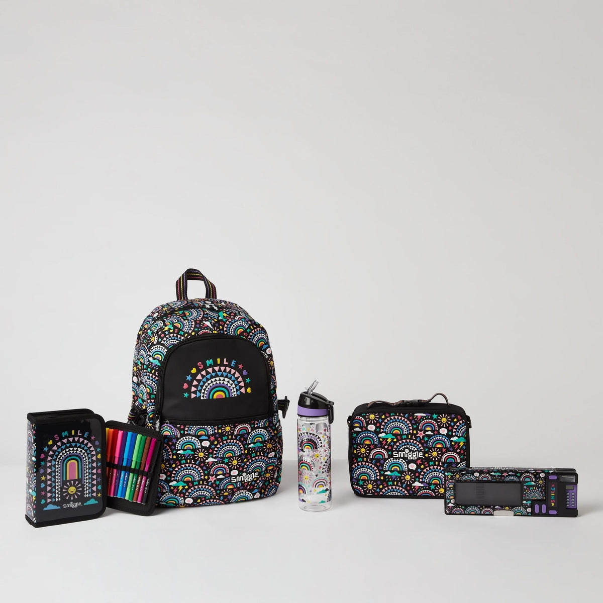 Smiggle - Juego de 5 piezas de mochila escolar Better Together