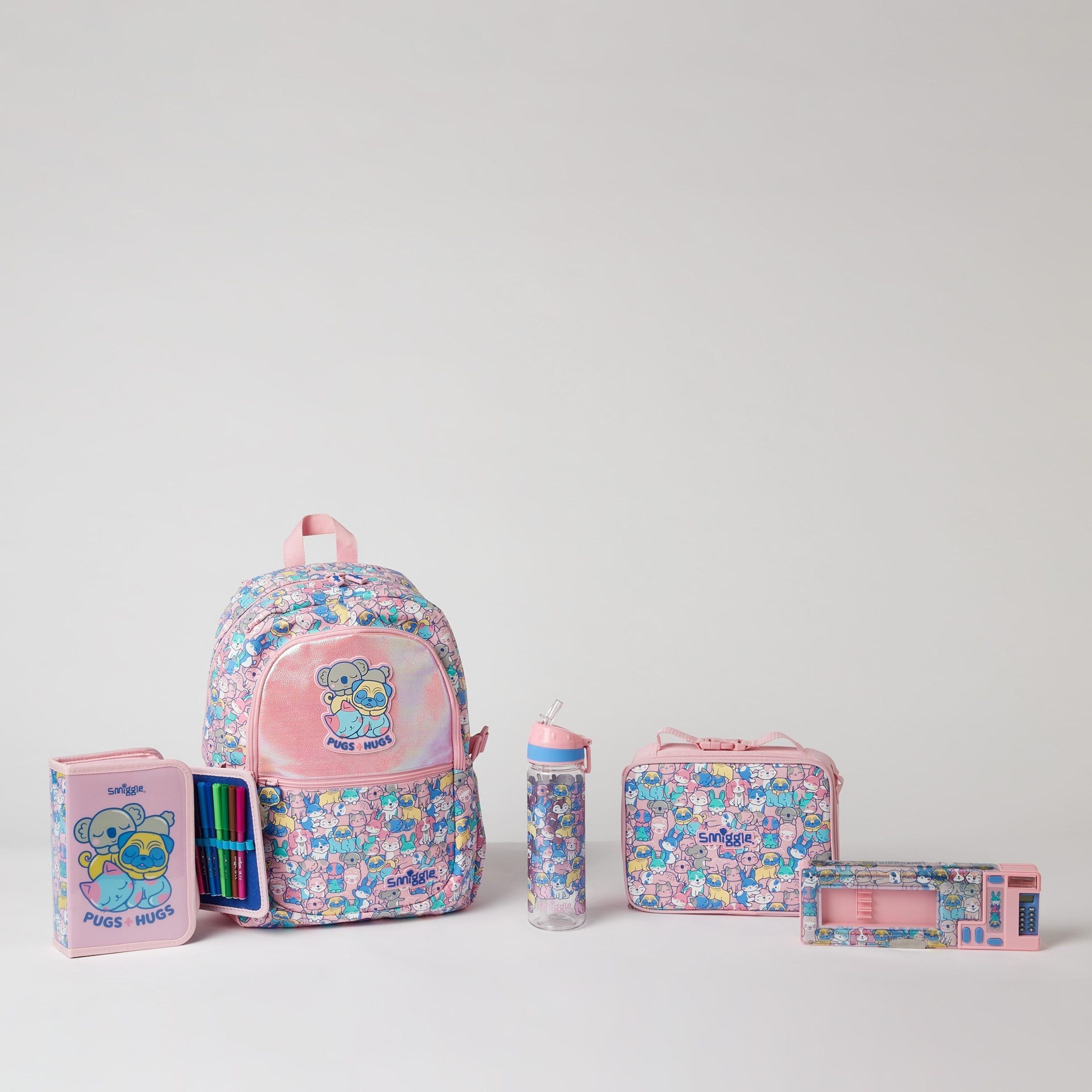 Smiggle - Juego de 5 piezas de mochila escolar Better Together