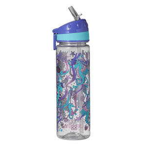 Smiggle - Better Together 650ML Botella de agua con pajita sin BPA