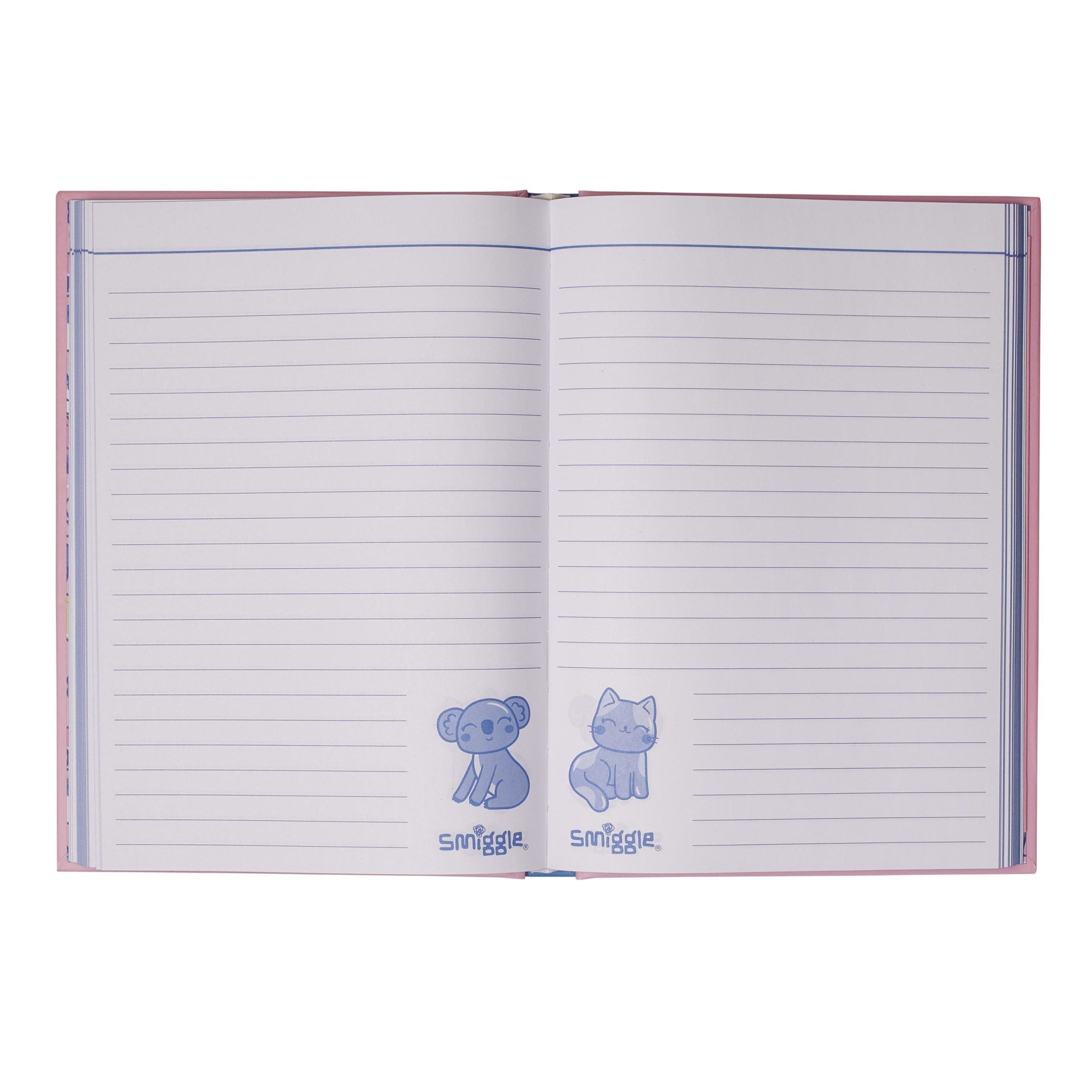 Smiggle - Better Together Cuaderno A5 rayado de tapa dura