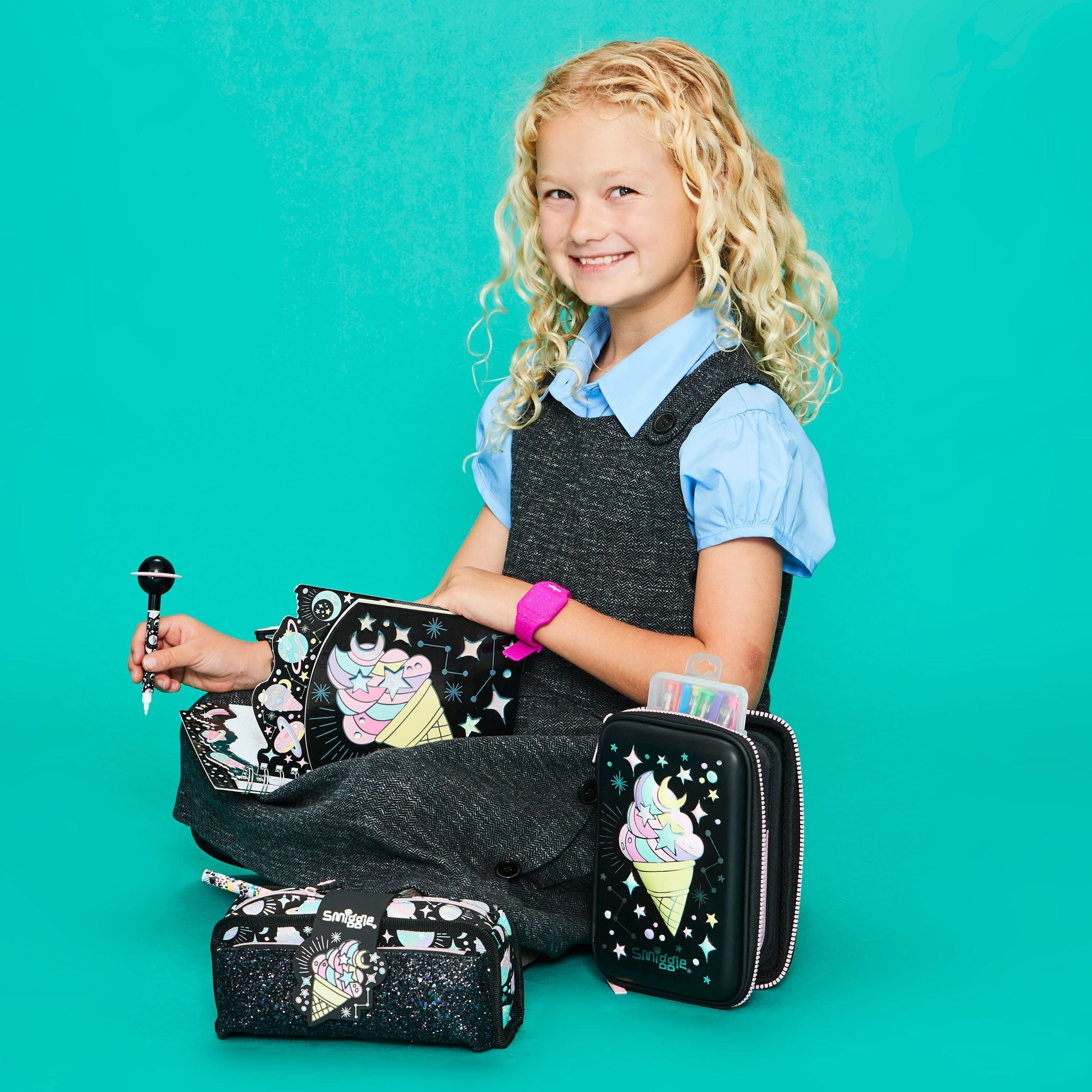 Smiggle - Estuche 3D en relieve con diseño de helado