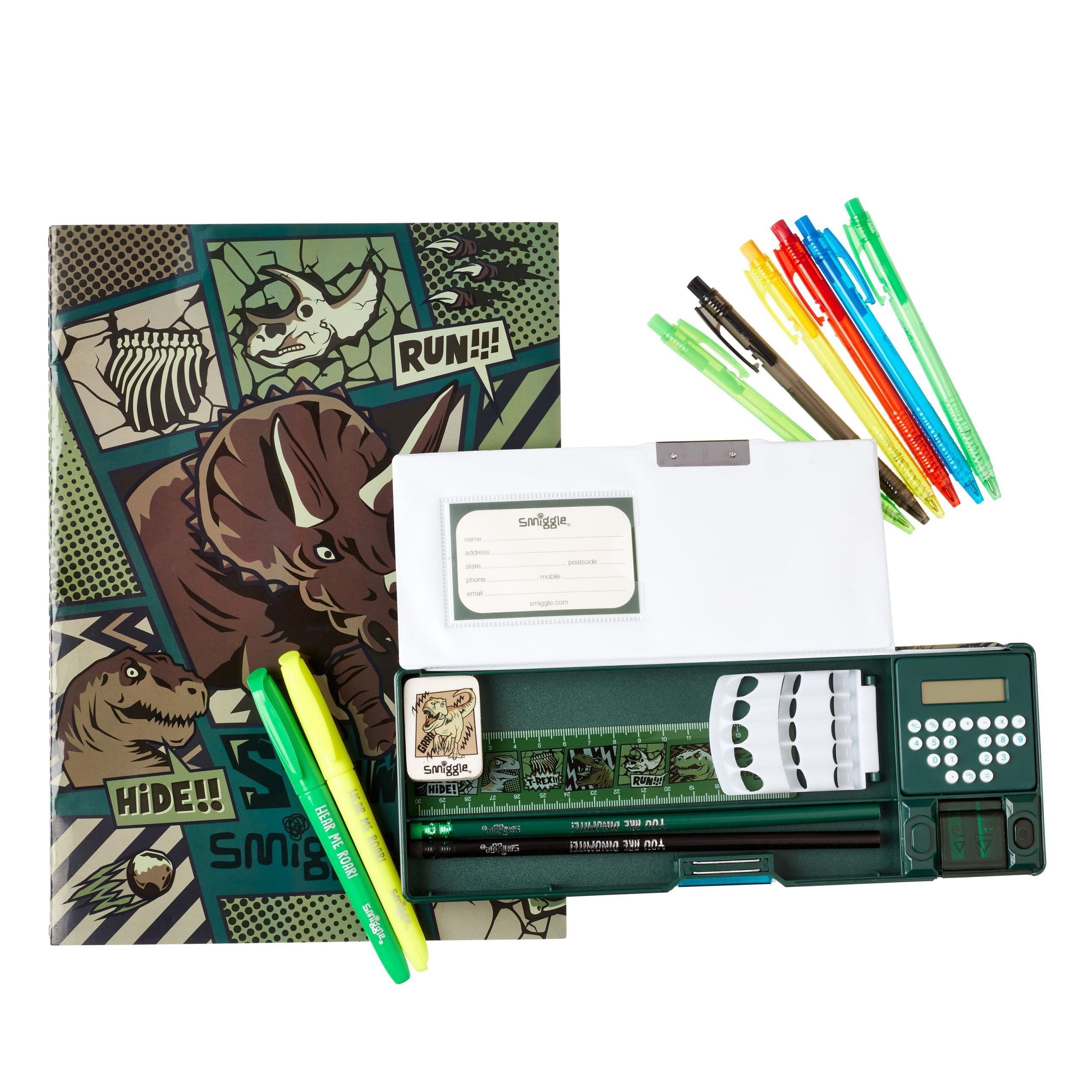 Smiggle - Set de papelería con estuche Pop Out Beyond