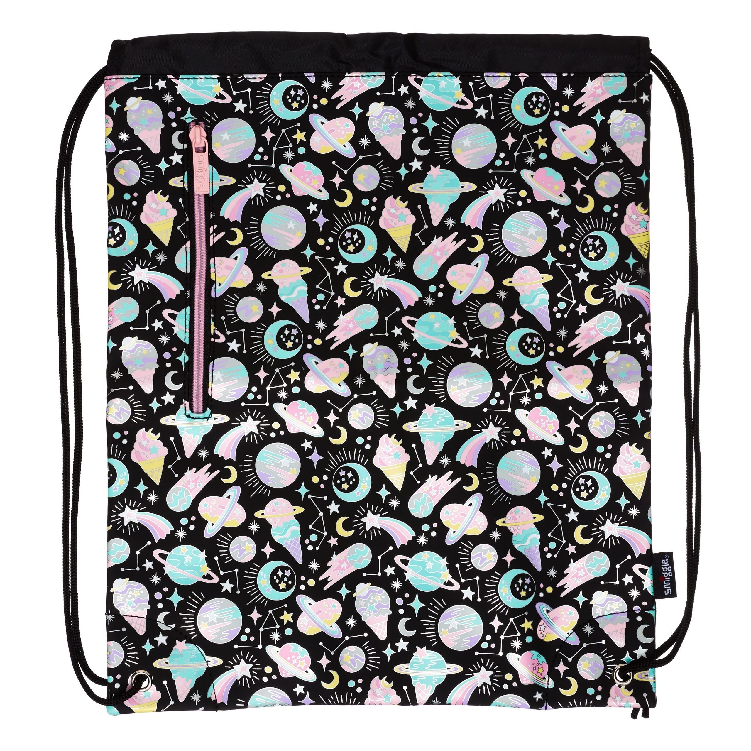 Smiggle - Bolsa con cordón Beyond negra
