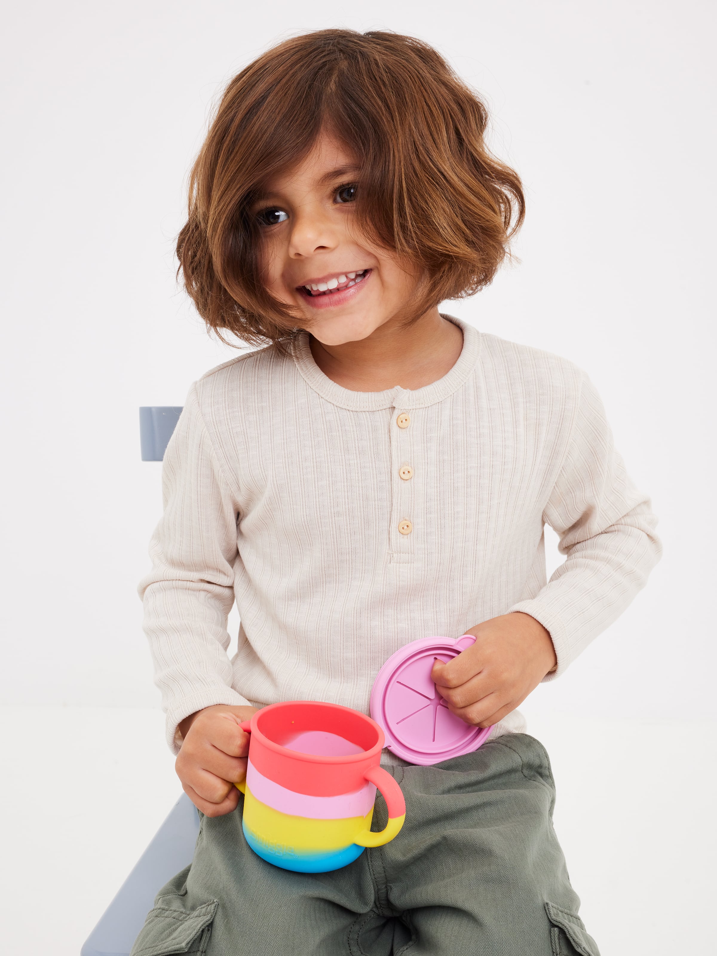 Smiggle - Vaso de silicona Big Dream para aperitivos