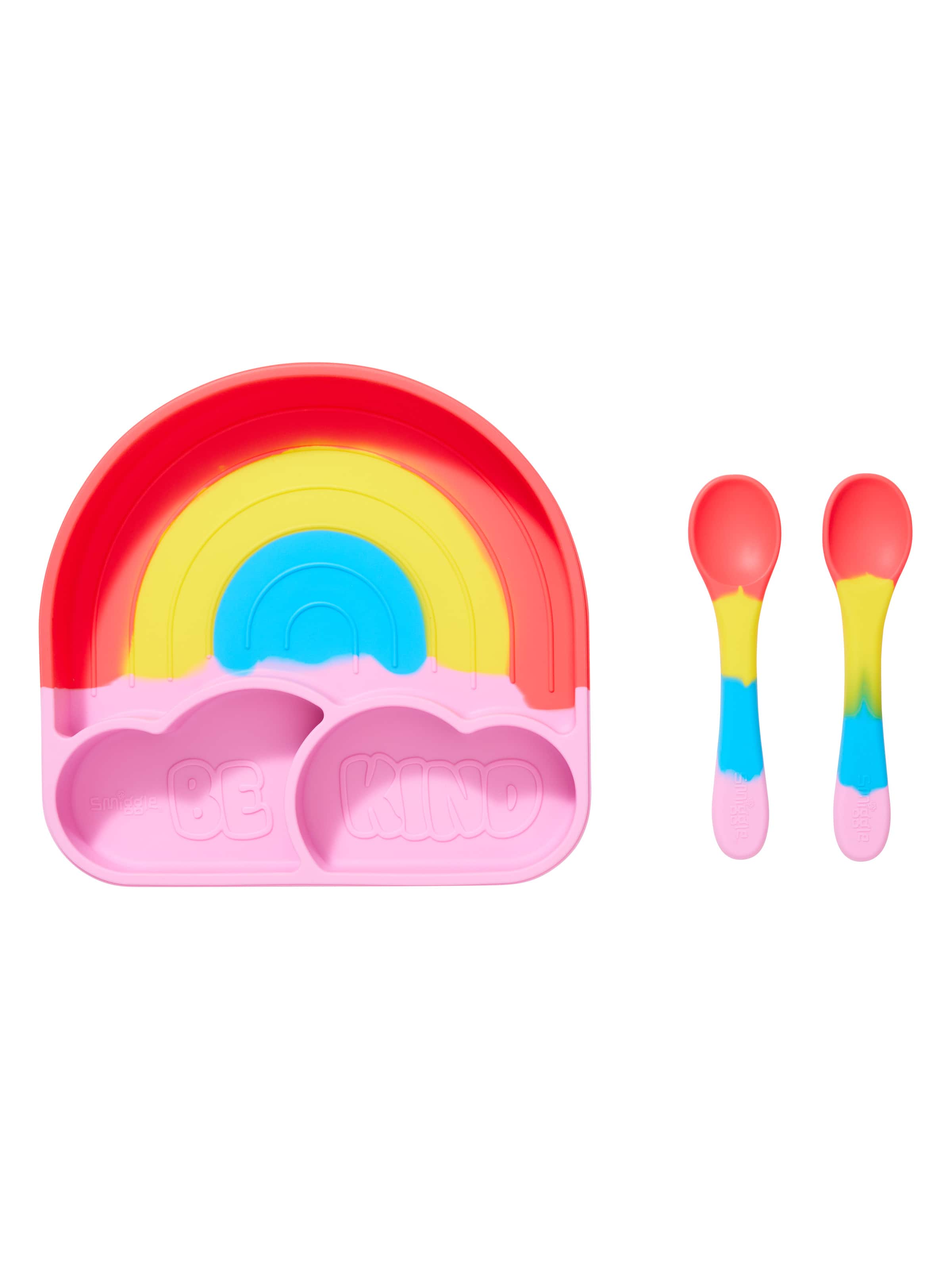 Smiggle - Juego de platos de silicona Big Dream