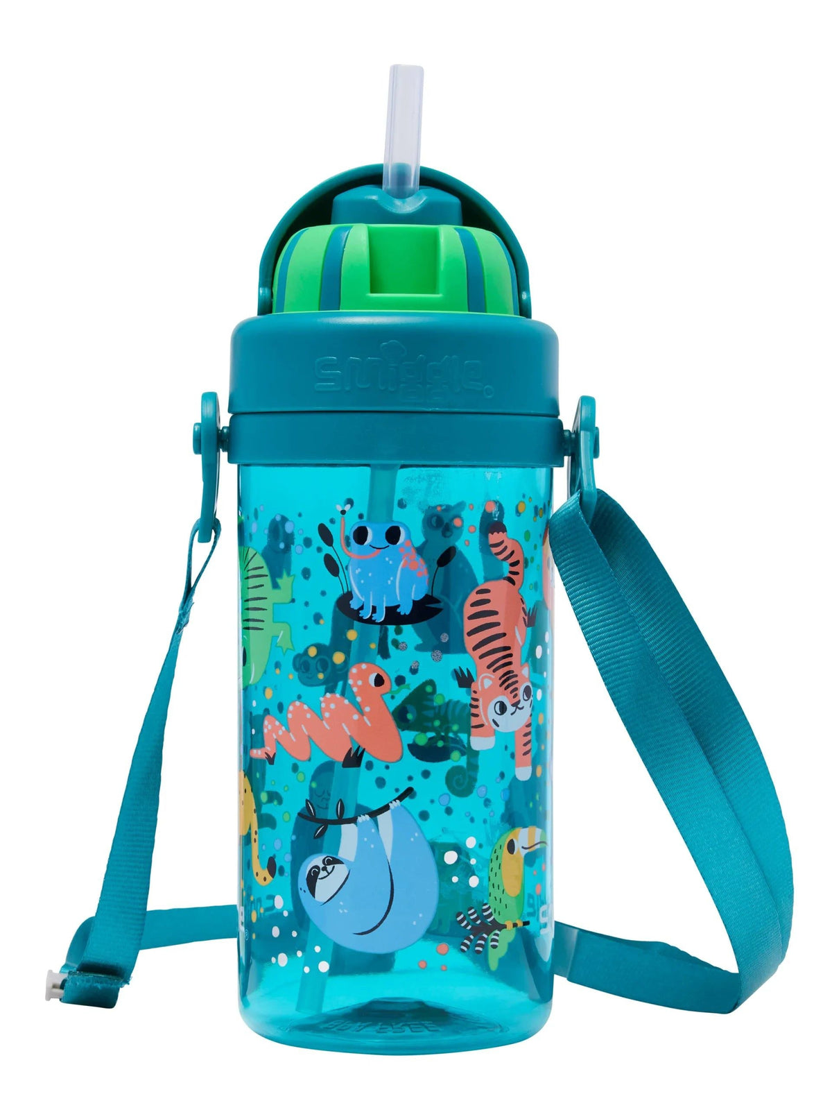 Smiggle - Big Dreams Kindergarten Botella de agua con pajita oculta de 400 ml, sin BPA