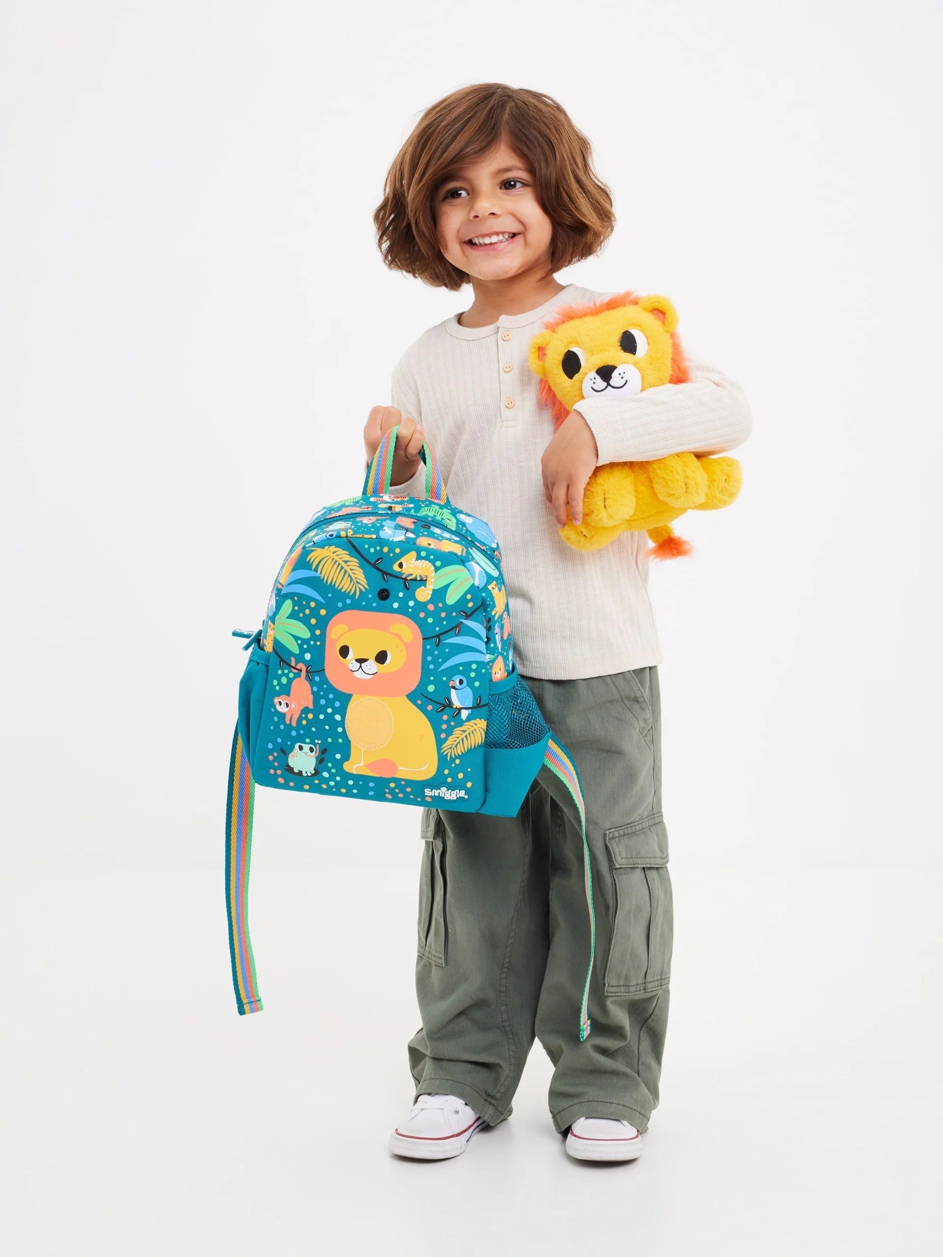 Smiggle - Mochila extraíble de peluche para guardería Big Dreams