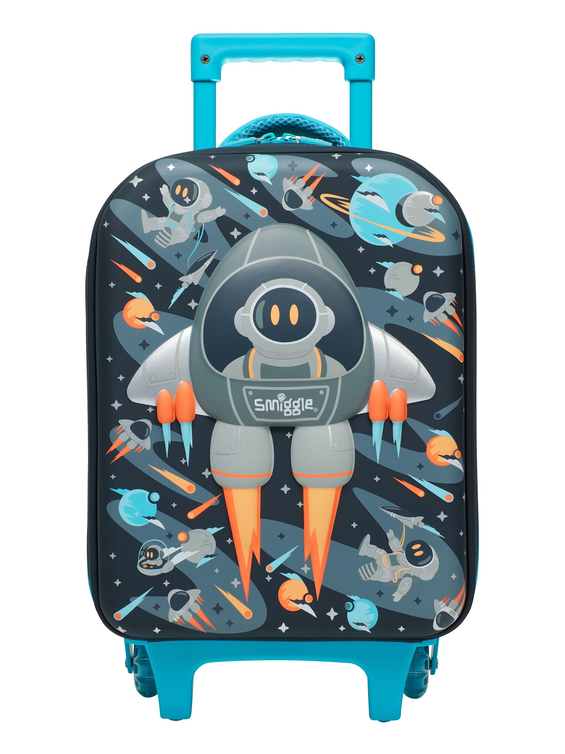 Smiggle - Blast Off Junior, maleta trolley de guardería y preescolar
