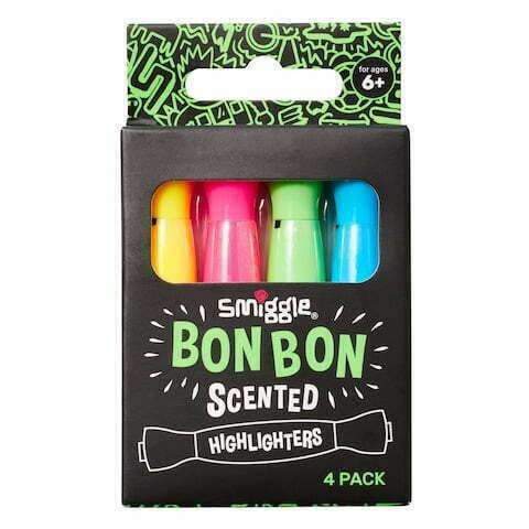Smiggle – Rotulador iluminador perfumado Bon Bon x4