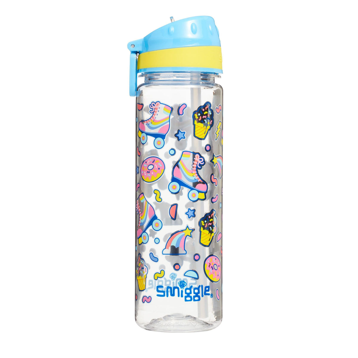 Smiggle - Botella de agua de 650 ml sin BPA Bright Side