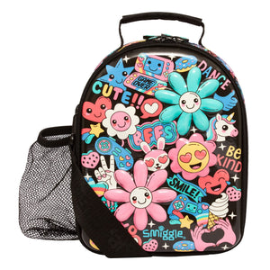 Smiggle - Bolsa de almuerzo doble con correa Bright Side