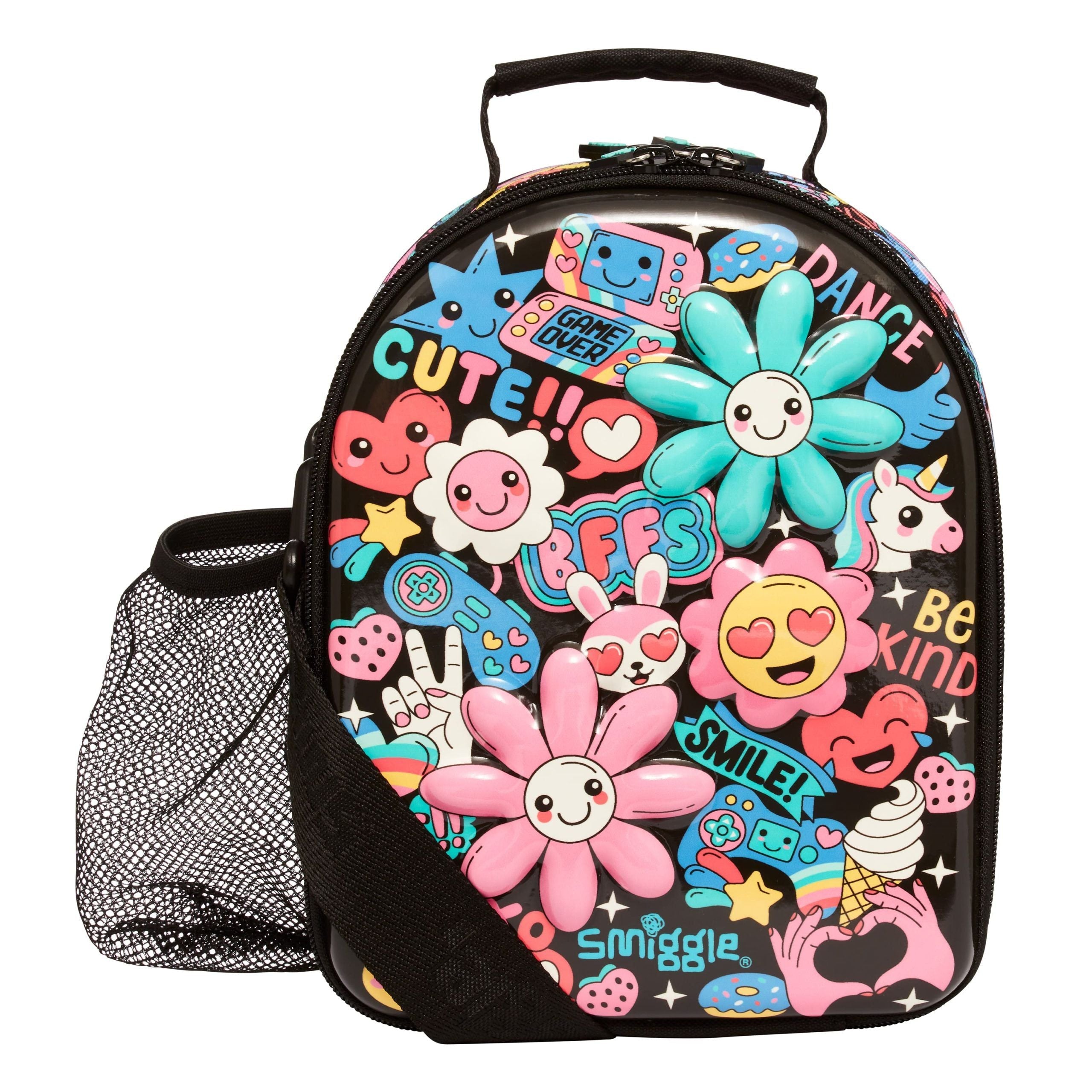 Smiggle - Bolsa de almuerzo doble con correa Bright Side