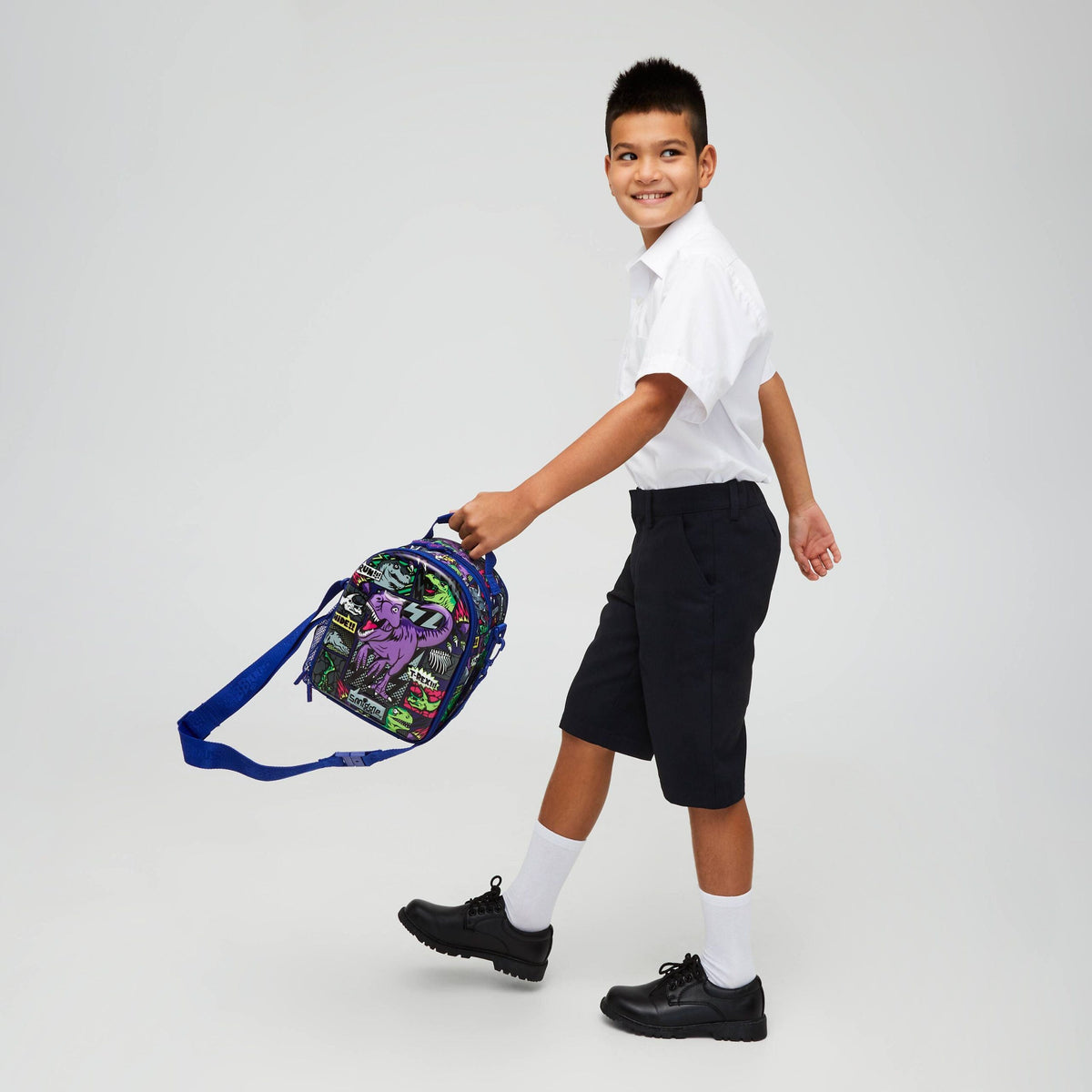 Smiggle - Bolsa de almuerzo doble con correa Bright Side