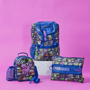 Smiggle - Bolsa de almuerzo doble con correa Bright Side