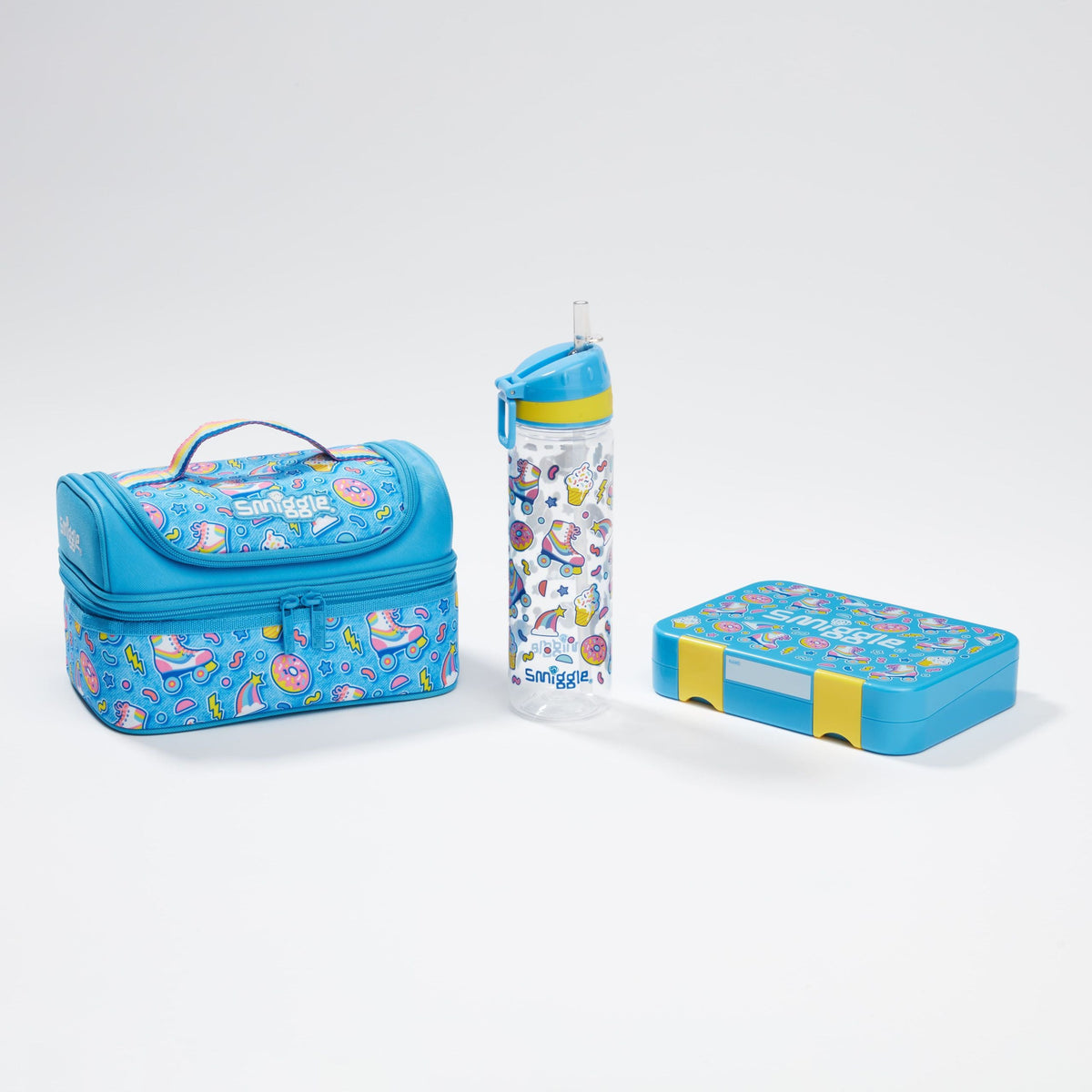 Smiggle - Set de Almuerzo con Fiambrera Bright Side