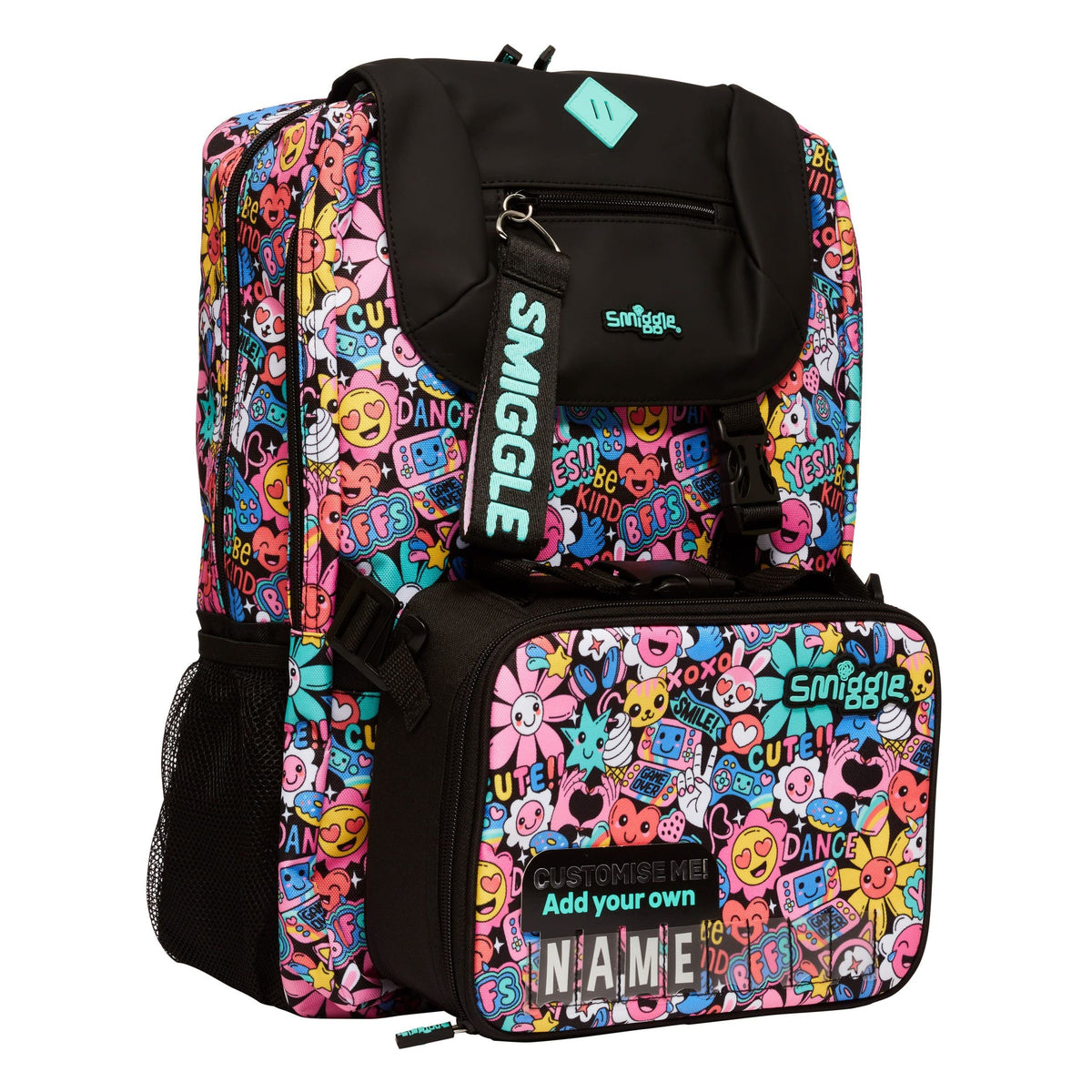 Smiggle - Bolsa de almuerzo Bright Side con mochila acoplable