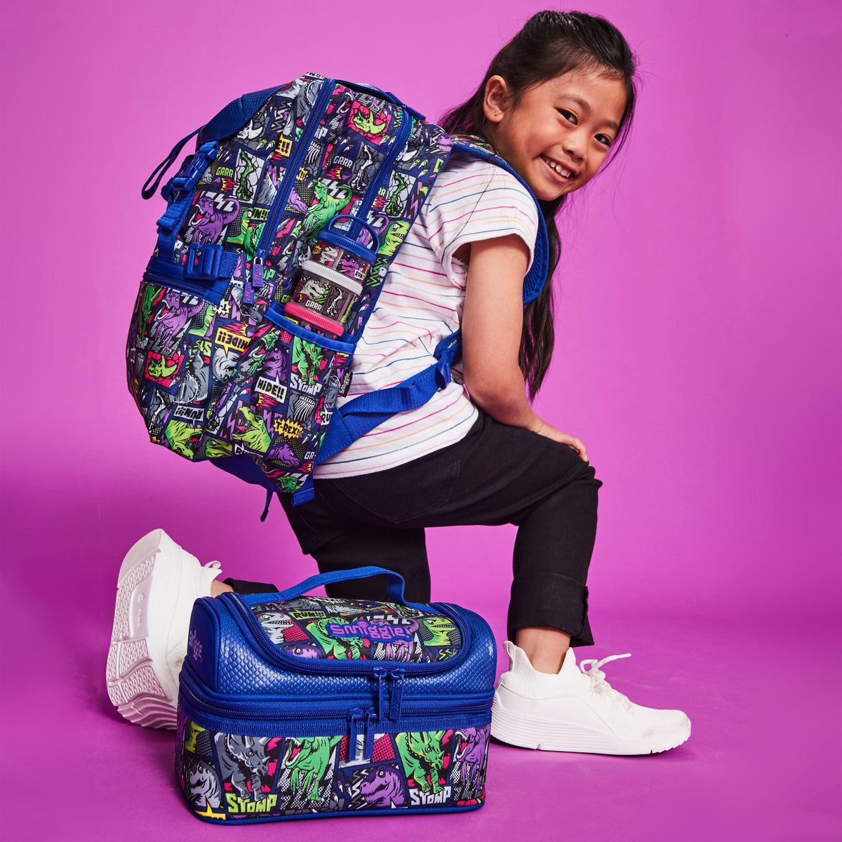 Smiggle - Bolsa de almuerzo Bright Side con mochila acoplable